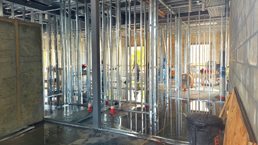 Commercial building Centennial Bank After framing project in Marathon, Florida